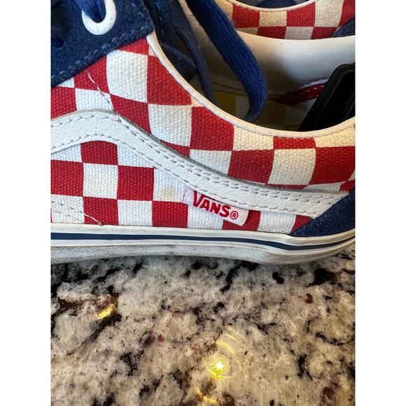 VANS men’s size 6 red white and blue - Picture 3 of 13